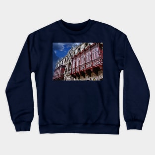 Archbishop's palace, Lima, Peru Crewneck Sweatshirt